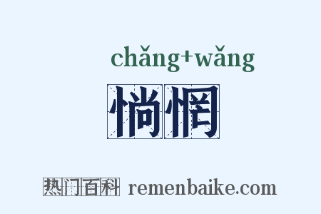 惝惘是什么意思的图片